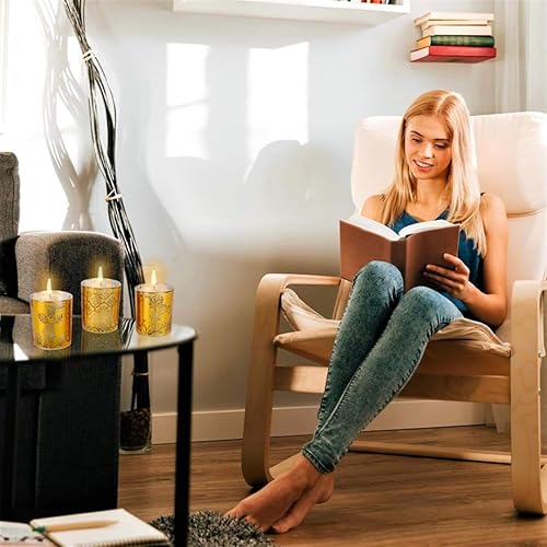 Miniatura 3 de Juego de 3 velas perfumadas de aromaterapia | Juego de velas aromáticas de perejil de fresa, caqui, eucalipto, bergamota de soja, regalos de velas