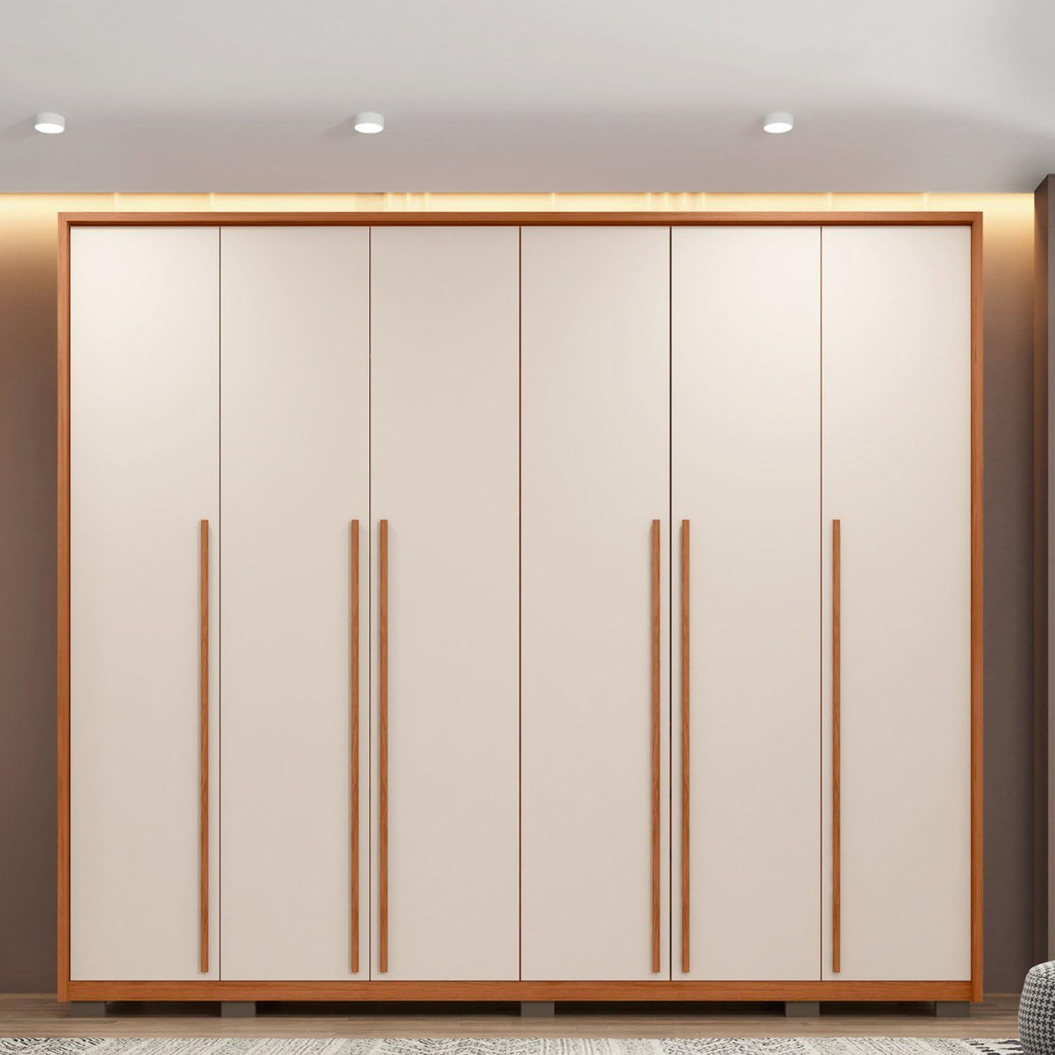 Guarda-roupa Casal 6 Portas 6 Gavetas Suburban Espresso Móveis