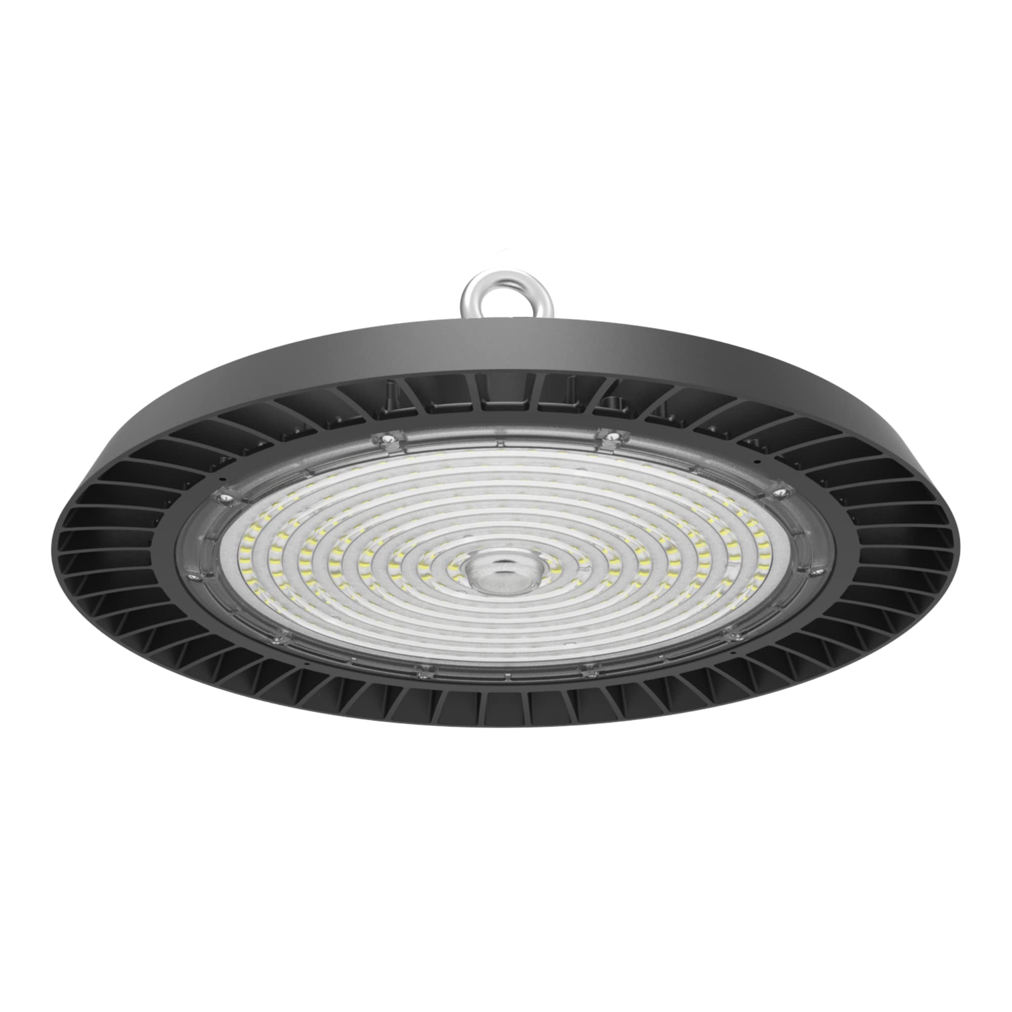 LED Hallenstrahler 200/160/120W HighBay, 174 lm/W 4000/5000/5700K | Leistung & Lichtfarbe einstellbar, Abstrahlwinkel 90°, blendarm, UFO Hallenleuchte, Industrielampe, 5-Jahre Garantie