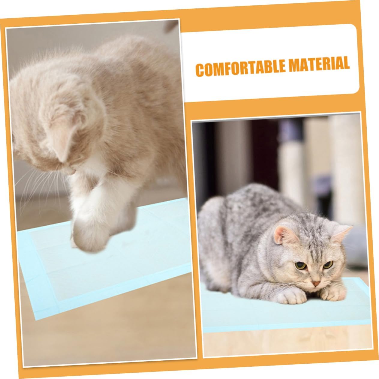 Toyvian 100pcs Disposable Puppy Training Pads Ultra Absorbent Dog Potty Pads for Indoor Use Leak-Resistant and Super Soaking for Easy Cleanup and Potty Training