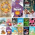 CDLong Seasonal Garden Flag Set of 12 Double Sided 12 x 18 Inch Yard Flag, Small garden flags for outside, Christmas Spring Seasonal Flag for Outdoor Holiday Decorations