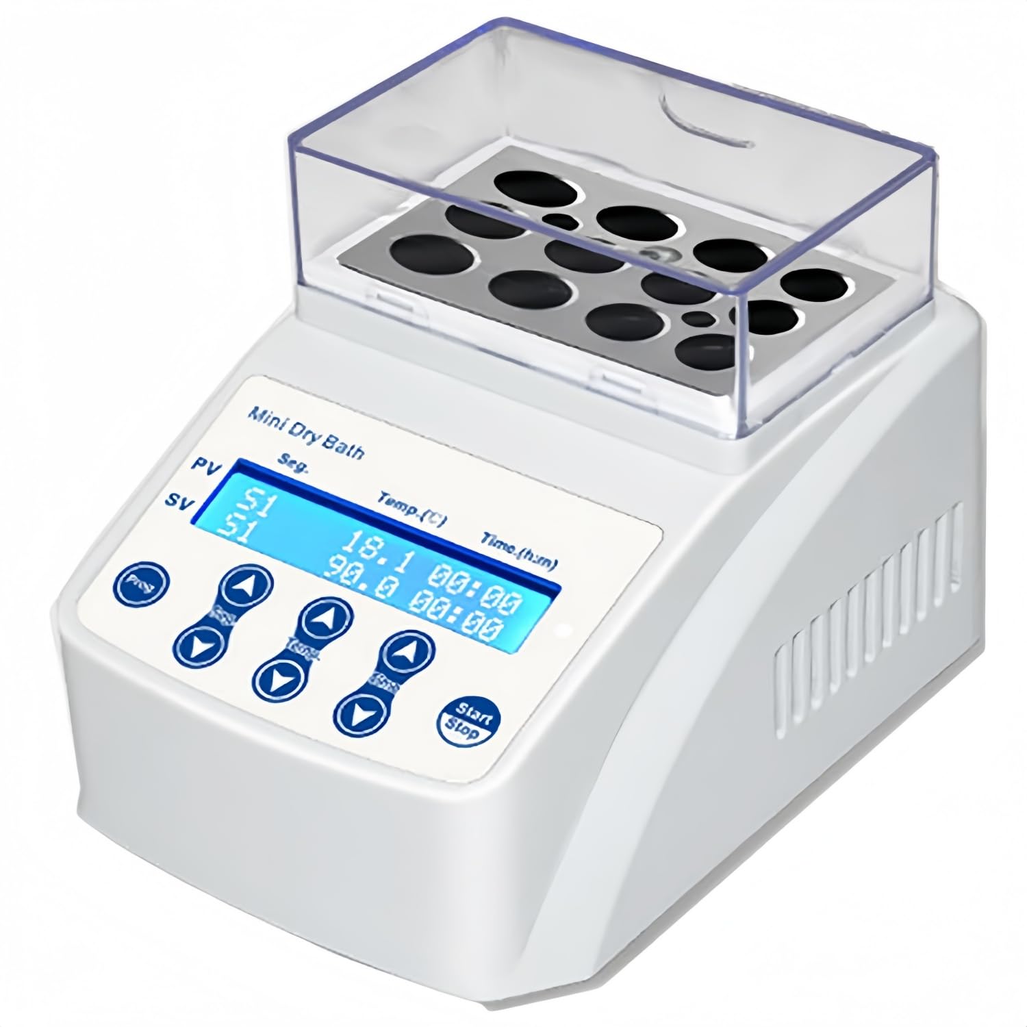 Inkubator do kąpieli suchej, cyfrowy grzejnik termostatyczny, 100℃ z wyświetlaczem LED, 5 konfiguracji programów, czas 0-100 h dla laboratoriów i badań akademickich