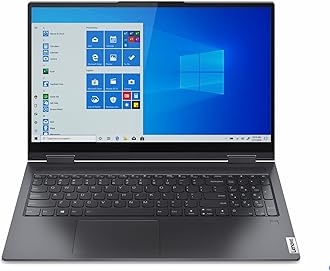 2022 LENOVO Yoga 7i 2-in-1 Laptop 15.6 inch FHD Touchscreen Intel EVO Platform 11th Core i7-1165G7 Iris Xe Graphics 12GB DDR4 512GB NVMe SSD WI-FI 6 Windows 11 Home Fingerprint Backlit Keyboard
