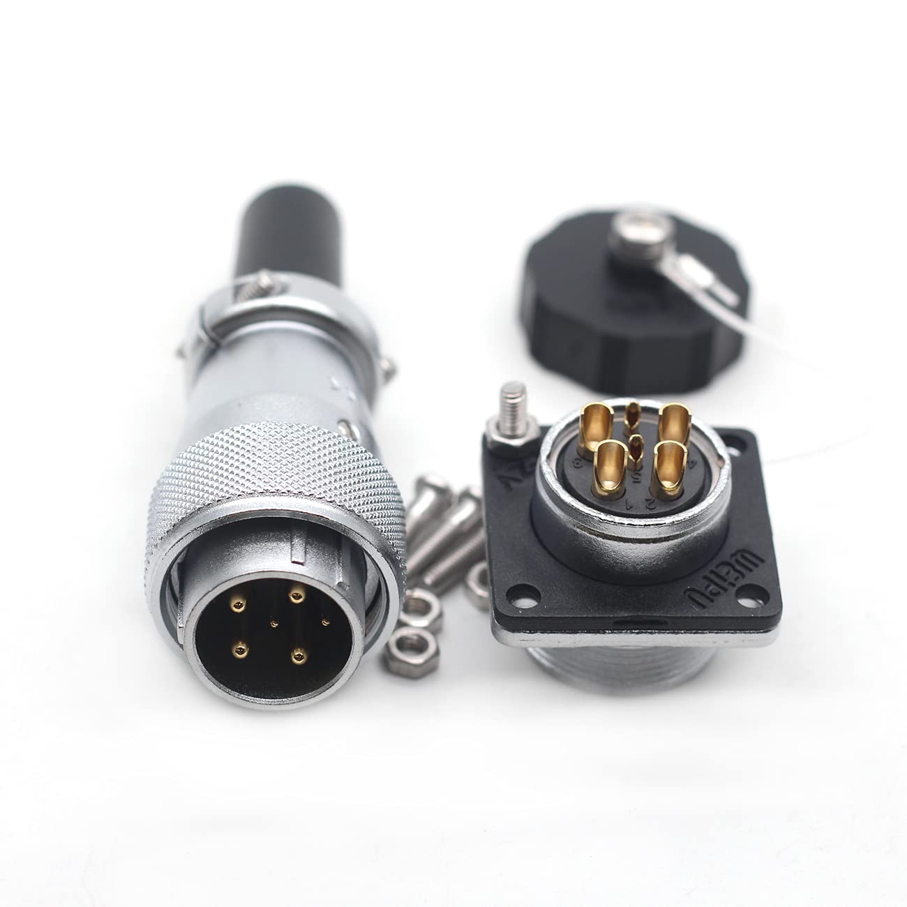 WEIPU WS20 5 pin Panel Mount Aviation Cable Connector,Electrical