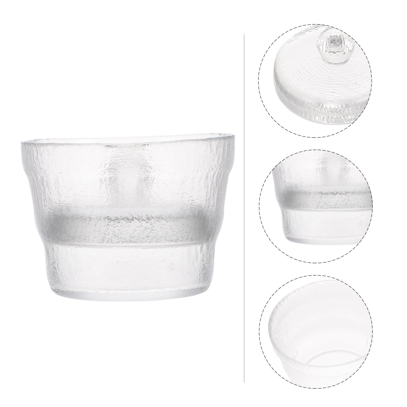 HEMOTON Japanische Gurke Maker Tsukemono Presse Schüssel Glas Gurke Jar Mit Gewichte Deckel für für Gurken Kimchi Sauerkraut Kombuch Thickning (Transparent)
