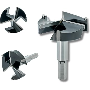 Wood Drill Bit 42 mm Forstner Drill Bit with Hexagon Forstner Drill Bit for Wood Chipboard Fibreboard Drywall Diameter 42 mm