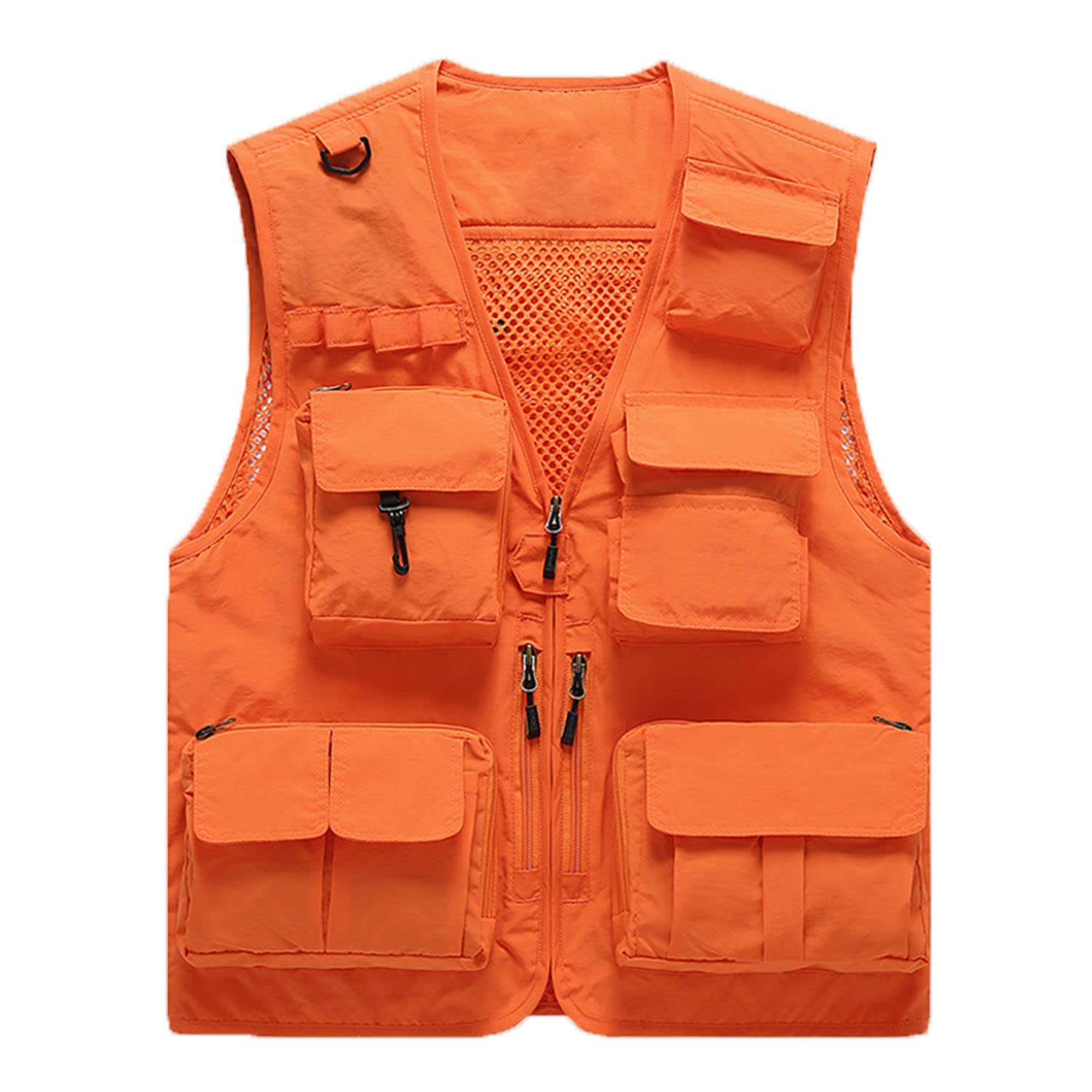 Chaleco Multibolsillos para Hombre Sin Mangas Y con Cuello En V Chaleco para Verano Al Aire Libre para Fotografía Pesca Viajes Senderismo