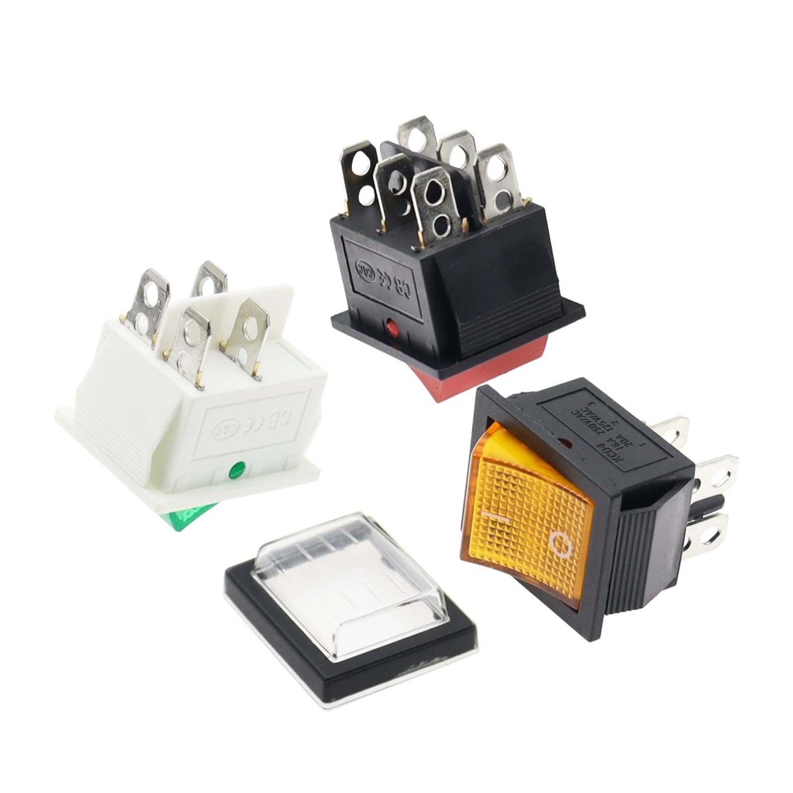 Amazon.co.jp: 1PCS KCD4 Rocker Switch ON-OFF 2 Position 4 / 6Pins