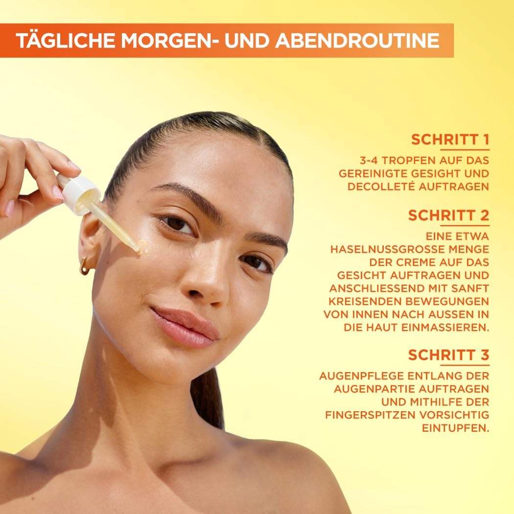 Garnier SkinActive Coffret Max Glow Booster Set Vitamin C Serum Augenpflege Nachtserum