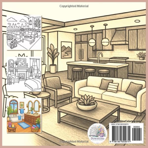 Downtime Kids Elegant Living: Coloring Book for Kids (Downtime Kids Coloring Books) image 3
