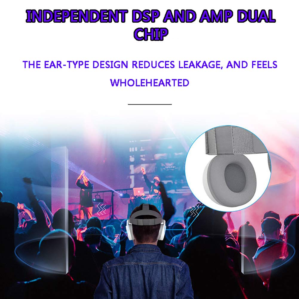 RSGK Auriculares De Realidad Virtual 3D VR, Auriculares Estéreo Integrados, con Protección para Los Ojos, Compatible con Teléfono Inteligente De 4,7 Pulgadas Y 6,5 Pulgadas