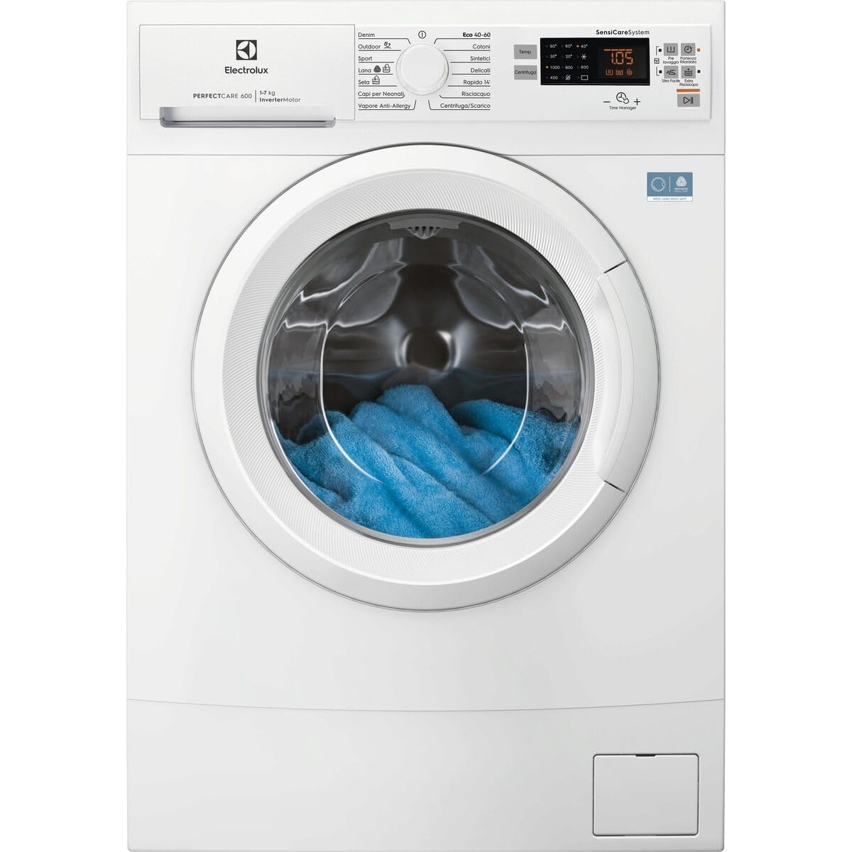 electrolux ew6s517a perfectcare 600 pralka slim ładowana od przodu, pojemność znamionowa programu eco 40°-60° (kg) 7,0 kg wirowanie 951 klasa efektywności energetycznej bez podłączenia