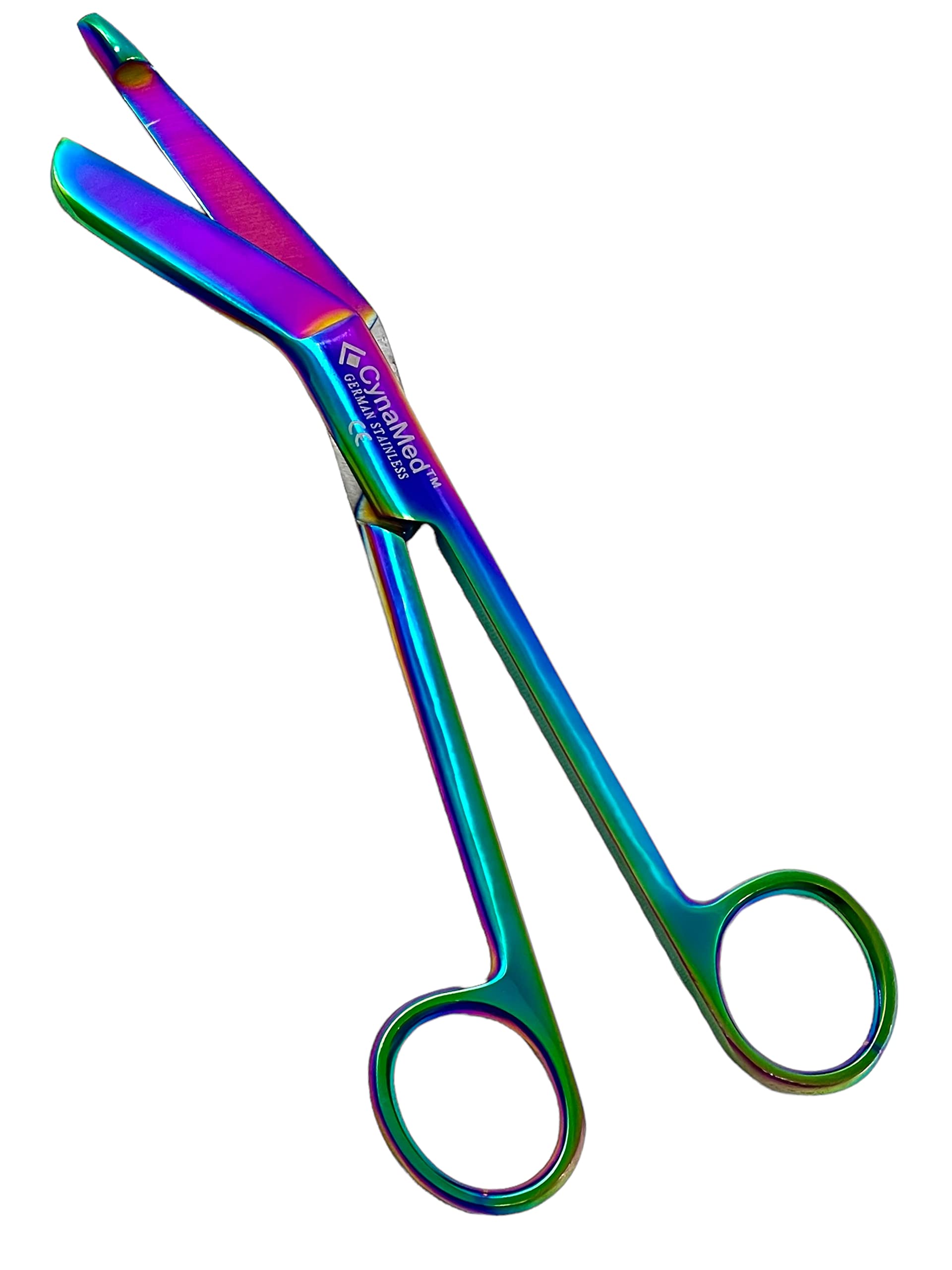 German Lister Bandage Scissors – Rainbow Titanium Multi-Color Nursing Shears For EMT, Nurse, Medical Use