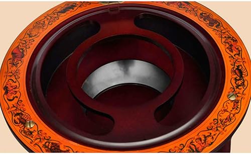 Miniatura 6 de vidaXL Soporte de barra de globo de madera de eucalipto, marrón, almacenamiento móvil de vino, construcción de madera maciza, perfecto para el