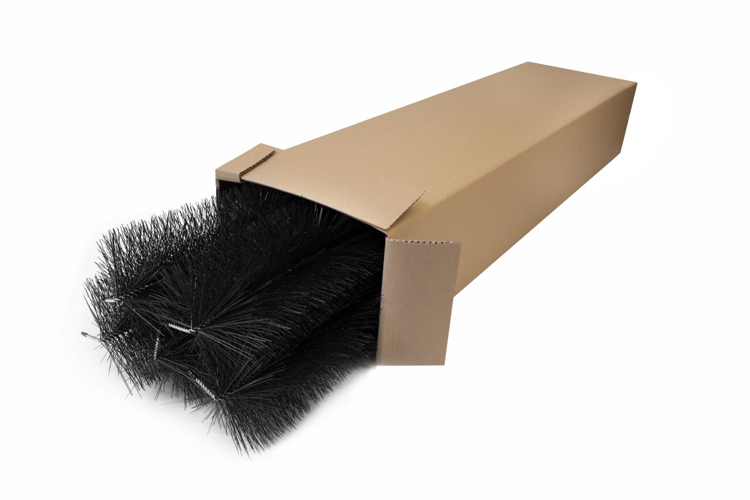 Ø15cm Spazzole Grondaia 10–30m | Anti-Foglie e Martore | Per Grondaie e Pannelli Solari | Zincato/Inox. 18m Un Filo di acciaio inossidabile | Protezione di grondaie e pannelli solari |