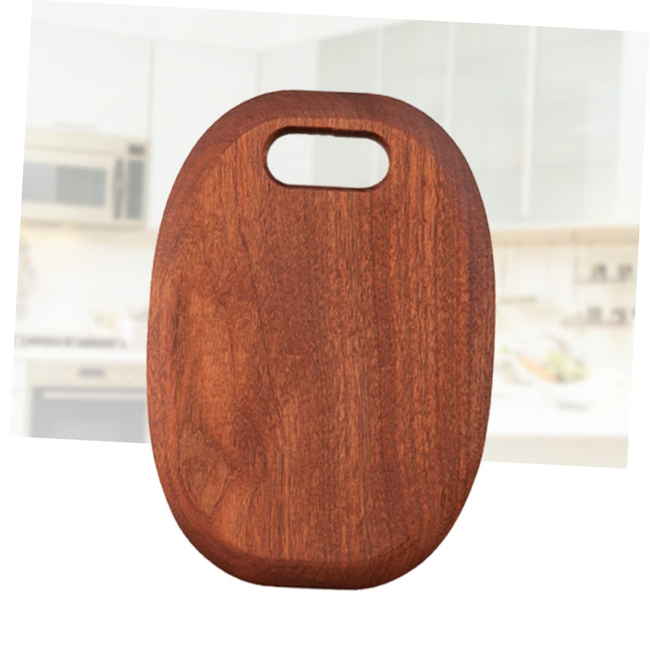 Planche à Découper en Bois Marron Épaisse Réversible Trou