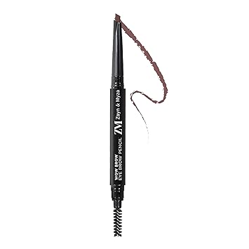 ZM Zayn & Myza Wow Brow Eyebrow Pencil Enriched with Castor Oil | Smudge Proof | Water Proof | Lasts Up to 12 hours - (Grey Brown, 0.35gm)