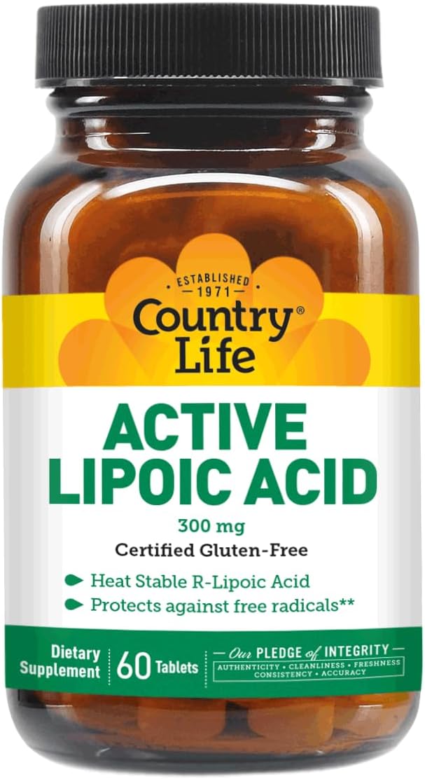 R-Alpha Lipoic Acid Complex 300mg - Alpha-Lipoic Acid 270mg & R-Lipoic Acid 30mg - Antioxidant Support - No Yeast, Corn, Wheat, Soy, Gluten, Milk - Alpha Lipoic Acid Supplement