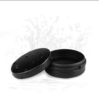 FEDAI IEMs Case,Mini Portable Earphone Case, Waterproof Aluminum Alloy Housing Headphone Case for Travel, Protective, Water Resistant, Crash Proof,Lightweight Universal Carrying BagBlack,No Logo
