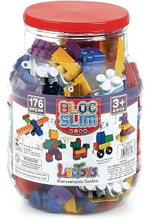 Bloc Slim - Pote com 176 Peças, Luc Toys