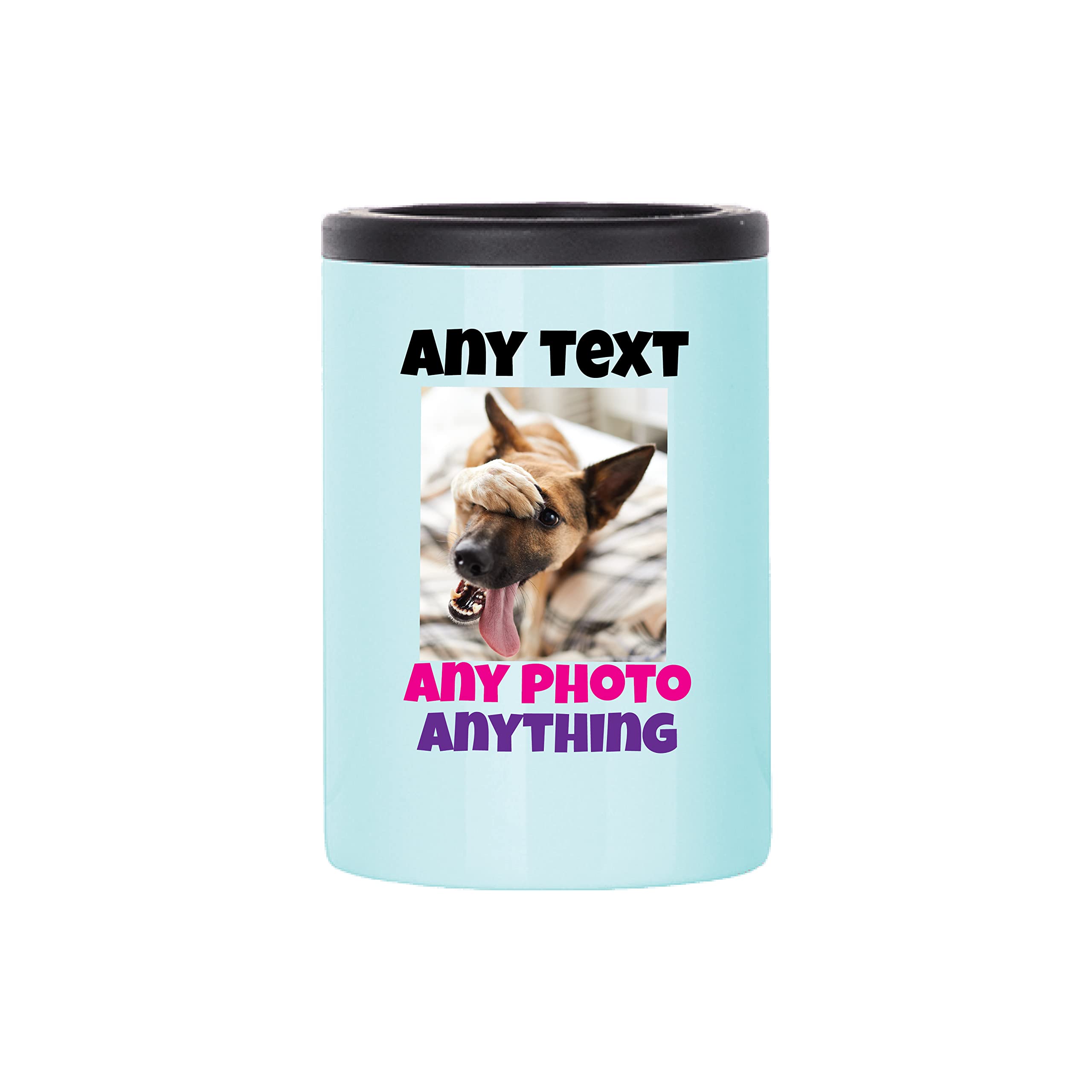 Custom Stainless Steel Can cooler WYCO Products customizable can insulation (Mint)