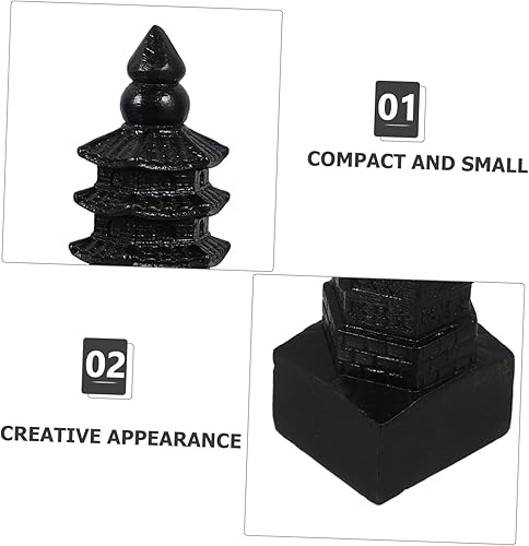 Miniatura 7 de Wenchang - Adorno de torre Feng Shui, torre de madera, modelo de pagoda, decoración de oficina, decoración de mesa para el hogar, paisaje, torre de