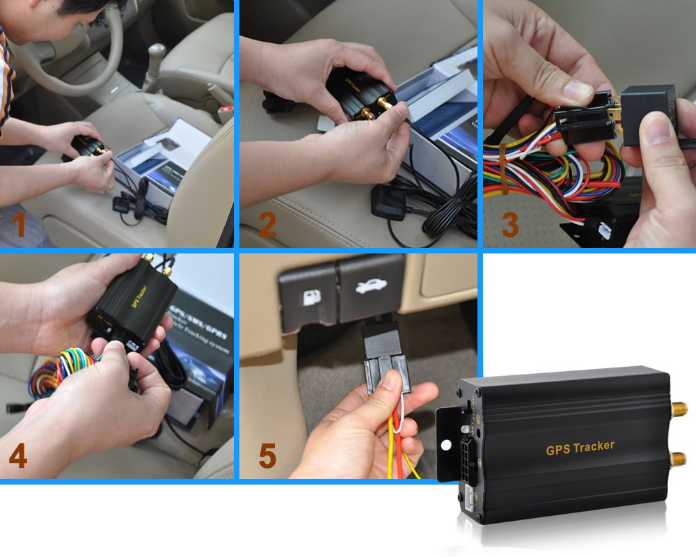 Antifurto Tracker GPS Monitoraggio Auto GSM Quad Band