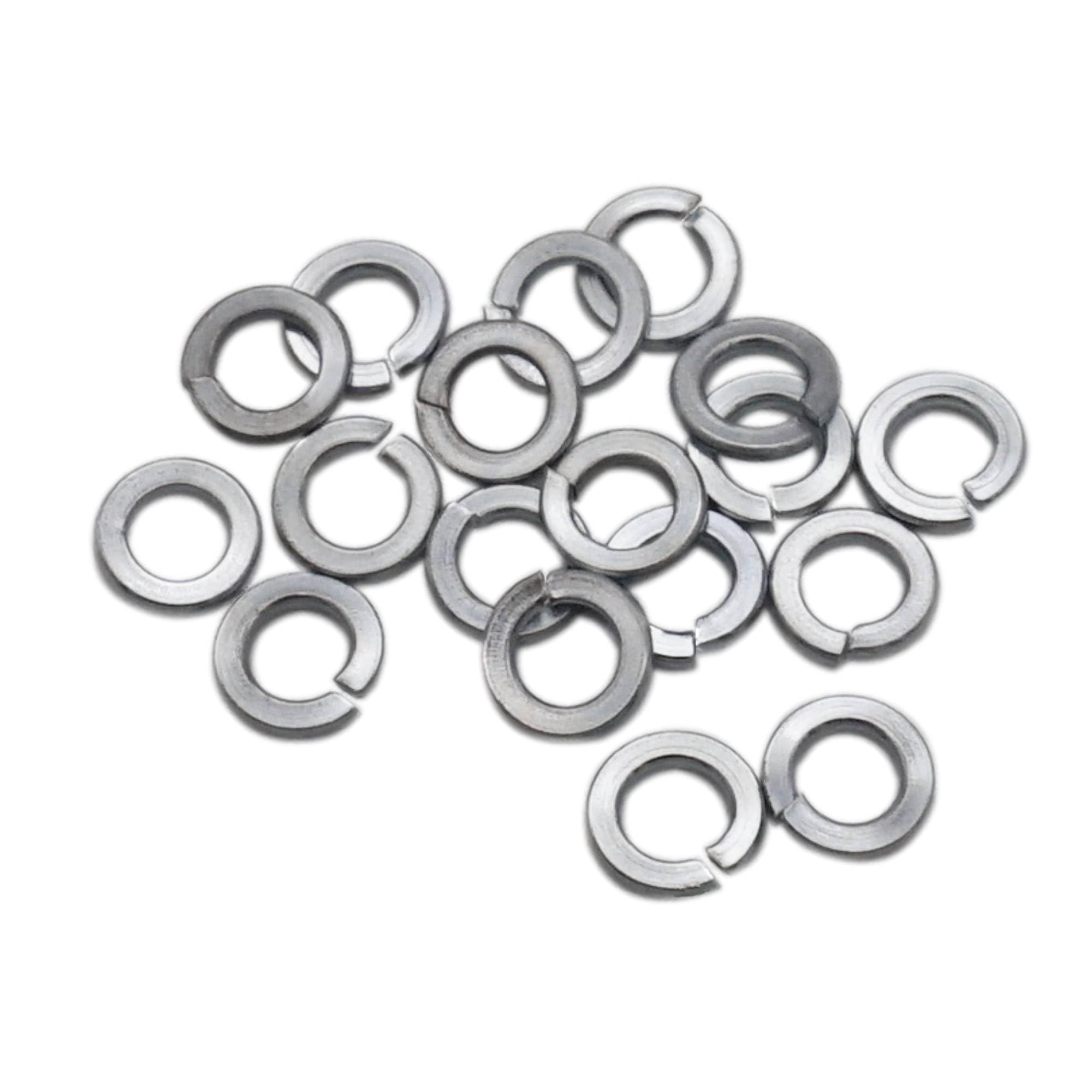 SKIR'CO (200 pcs) Zinc Plated DIN127 Spring Lock Washers M4, Metal Washers, Spring Split Lock Washers