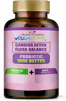 VITAMISAN Flora Balance Probiotic Support 100 Capsules | Digestive Support Supplement Enzyme Blend
