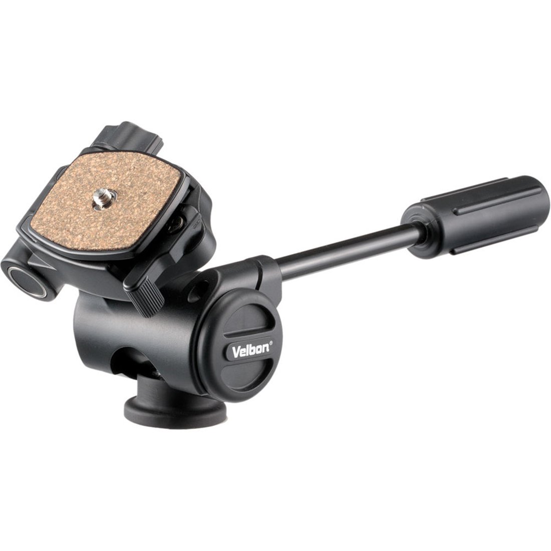 Velbon PH-157Q 3-Way Head with Quick Release - Silver Handle