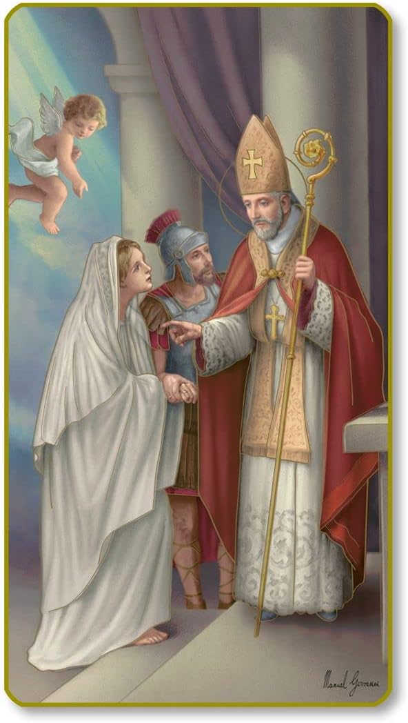 St. Valentine Paper Holy Cards, 100-Count Value Pack