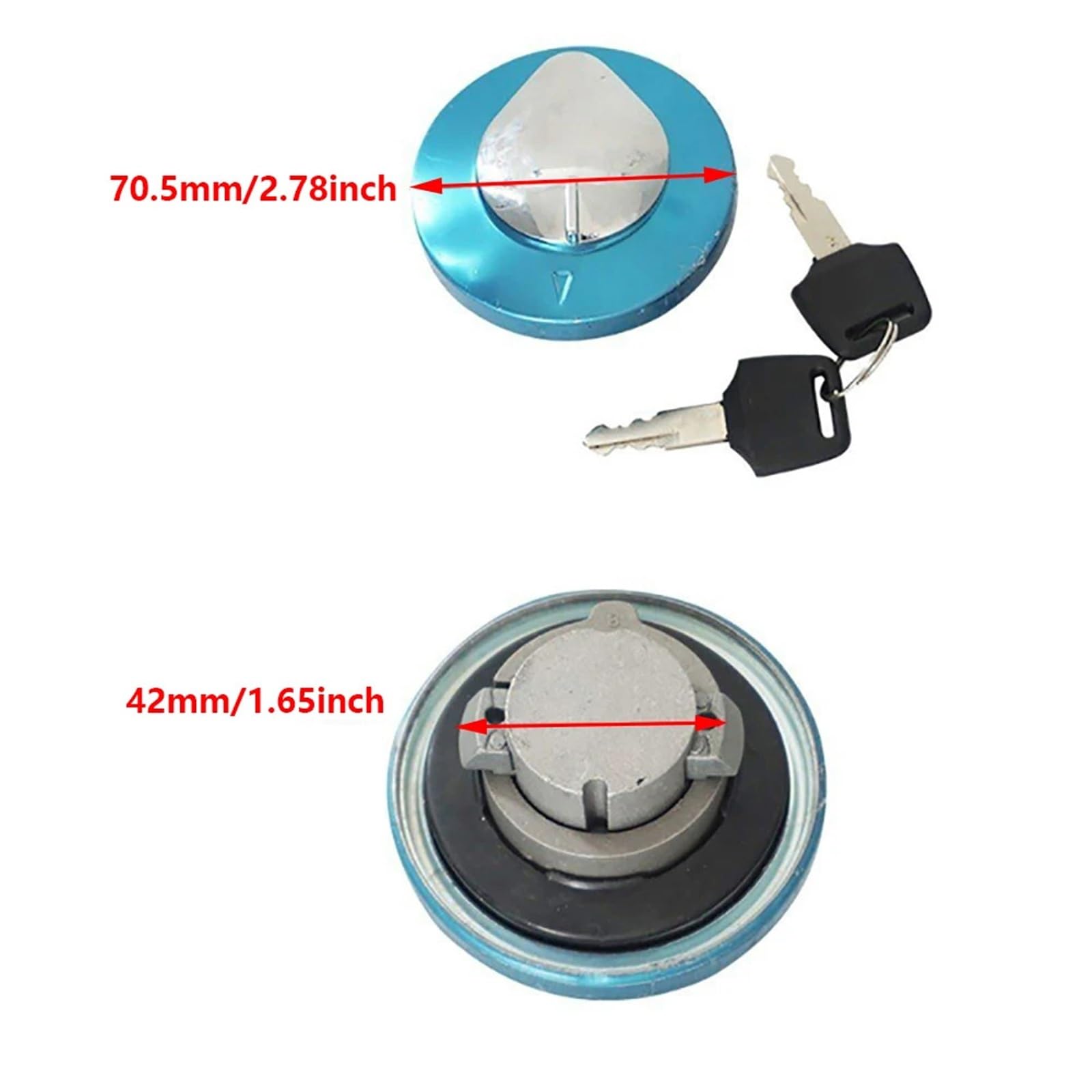 Schlösser & Verriegelungen Passend für Shadow VLX 600 VT600 VT400/750 Steed 400 Motorrad Zündschloss Tankdeckel Abdeckung Lock Key set