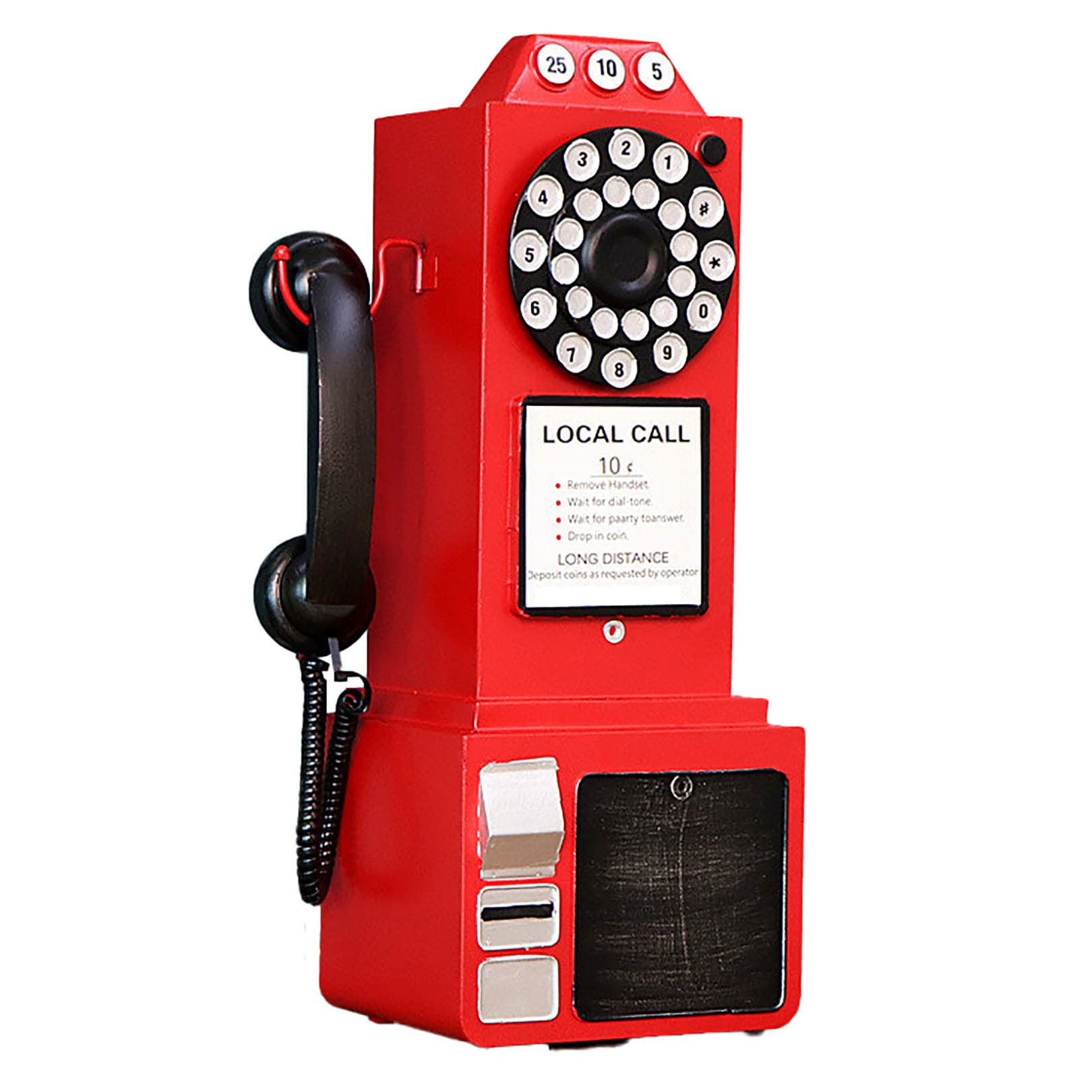 Téléphone vintage décoratif rétro modèle statue de style antique pour café et bar