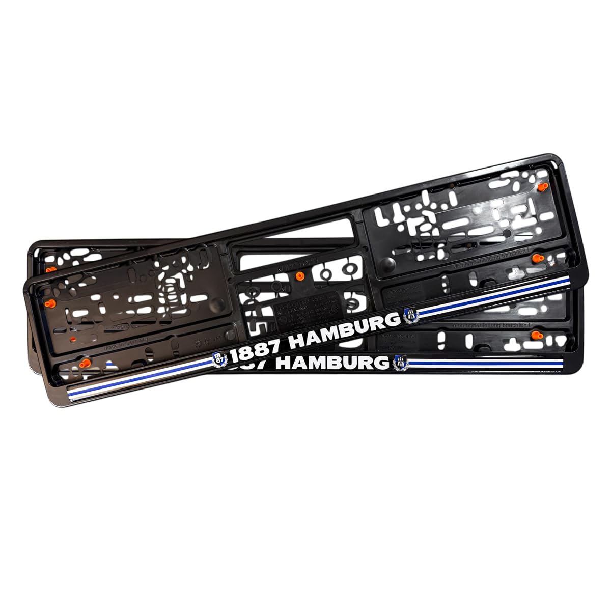 1887 Streetwear Hamburg '1887 Hamburg' 2er Pack Nummernschildhalterung