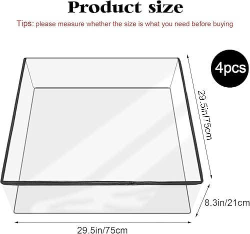 Miniatura 2 de 4 fundas de cojín de plástico transparente de PVC impermeable para sofá, fundas de asiento de sofá para proteger contra arañazos y garras, 28 x 28 x