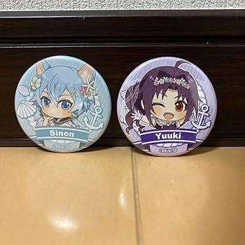 Amazon.co.jp: ソードアートオンライン 缶バッジ シノン ユウキ