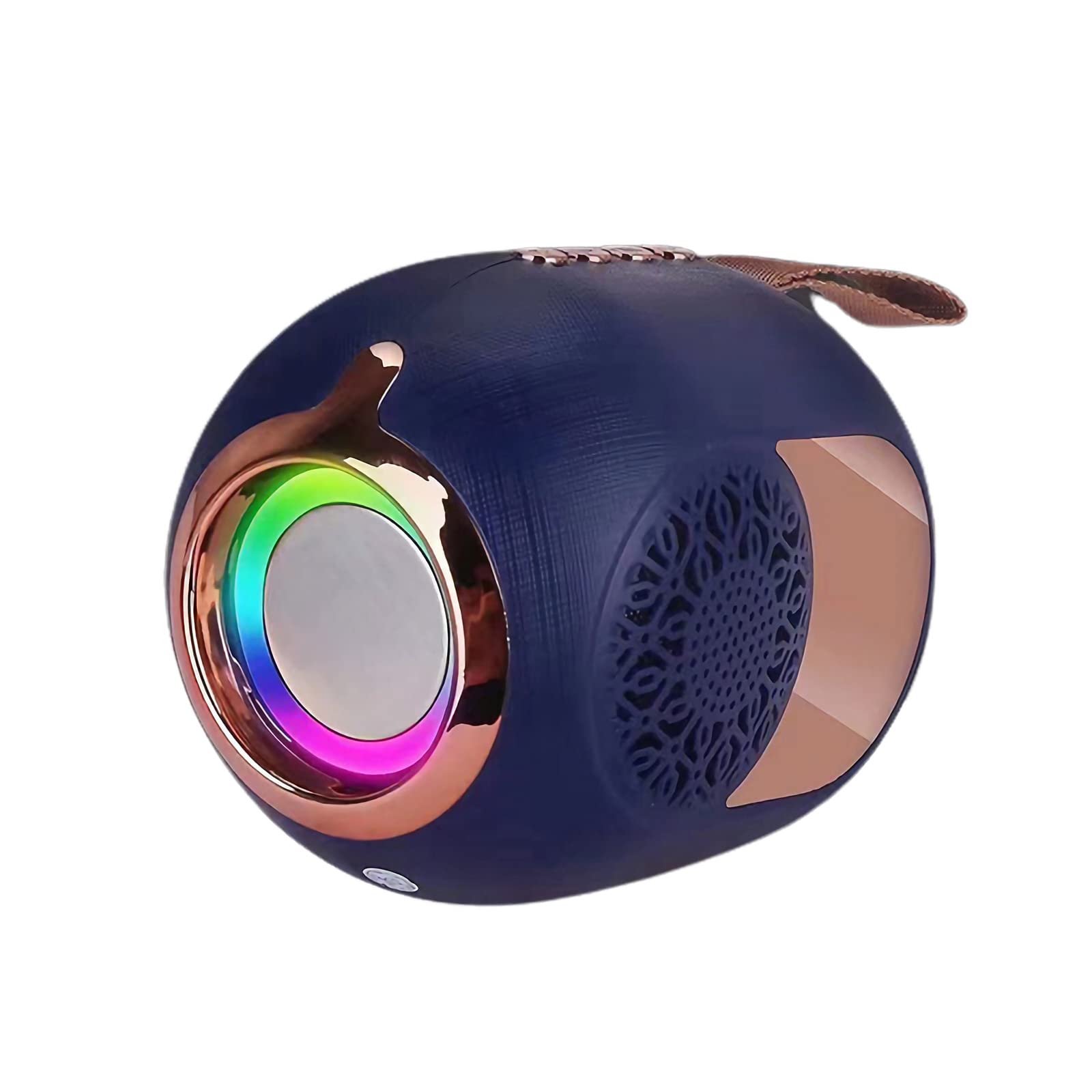 Głośnik Bluetooth Przenośne mini radio FM Połączenie TWS kolorowe światła - obsługa karty TF Port USB Zestaw głośnomówiący - kreatywny prezent,Blue