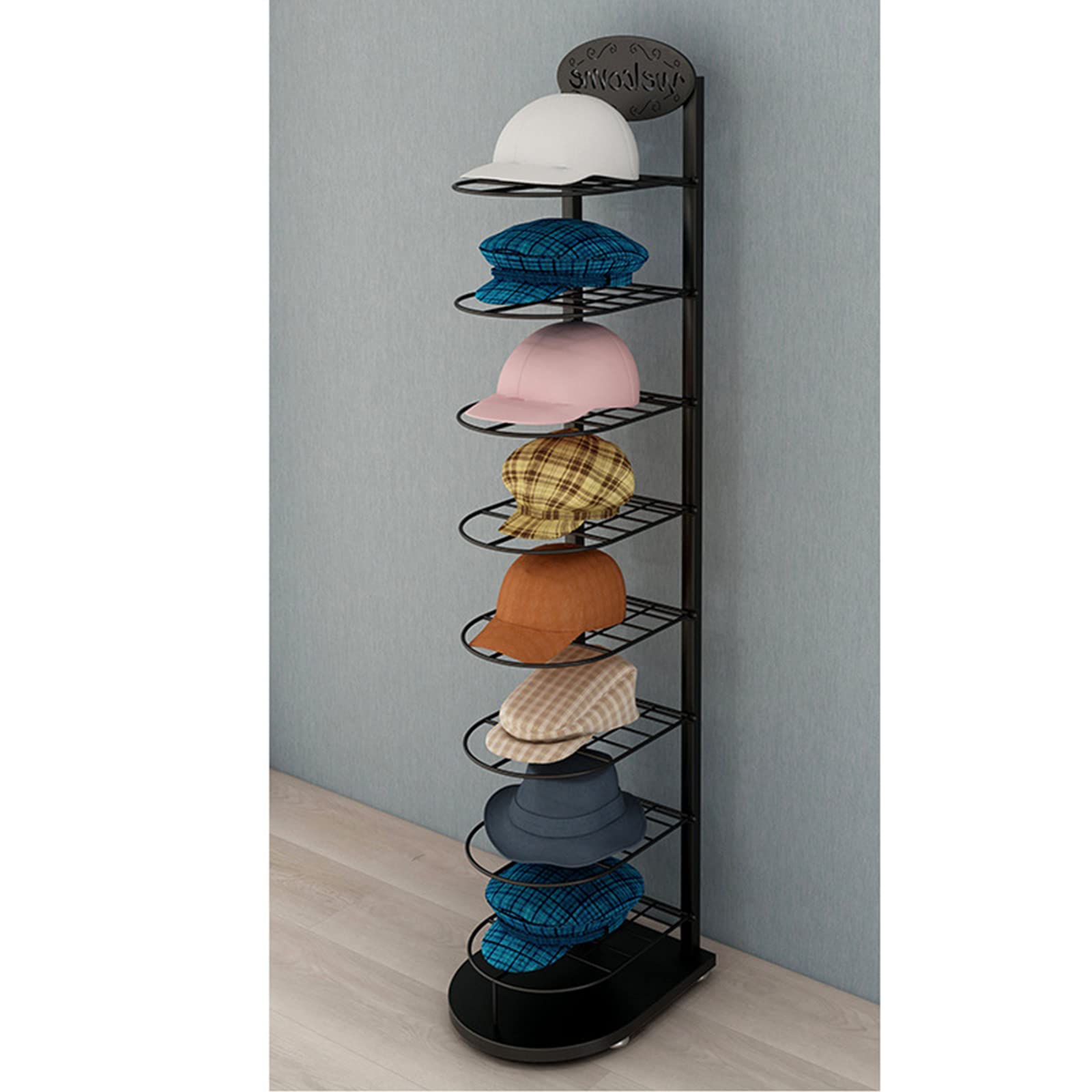 Organizador de Sombreros para exhibición de Sombreros Colgantes para Almacenamiento de Sombreros: el Mejor Soporte para Gorras de béisbol,Organizador Comercial de Sombreros Grandes para Tien