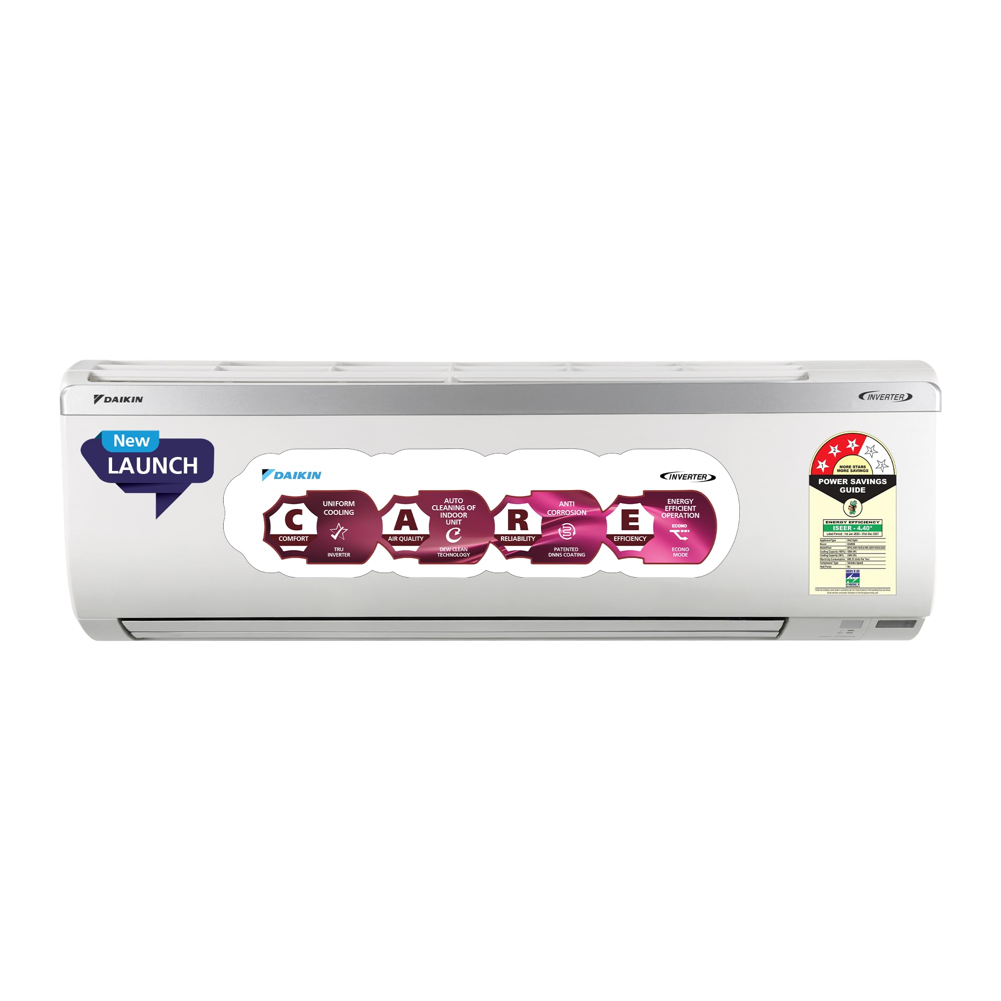Daikin 1.5 Ton 3 Star Inverter Split AC (Copper, PM2.5 Filter, MTKL50XV16, White)