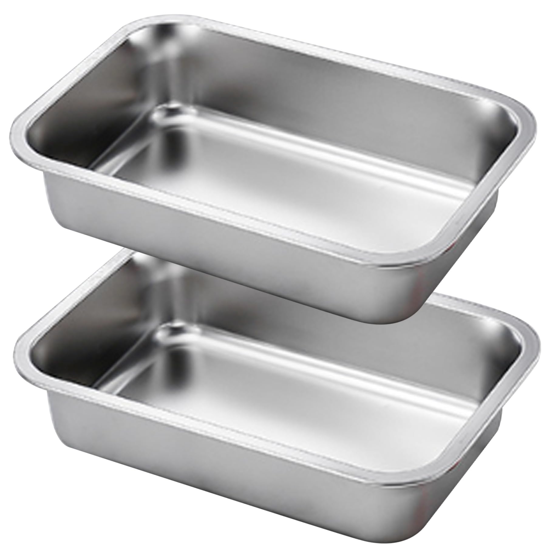 Moldes para lasaña profundos de acero que evitan derrames en el horno juego de 2 piezas
