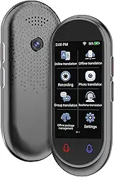 Dispositivo tradutor de idiomas, Tradutor VORMOR ChatGpt AI, voz em tempo real bidirecional, tradução em espanhol, inglês, suporta 138 idiomas, offline, gravação e tradução de fotos para aprendizagem