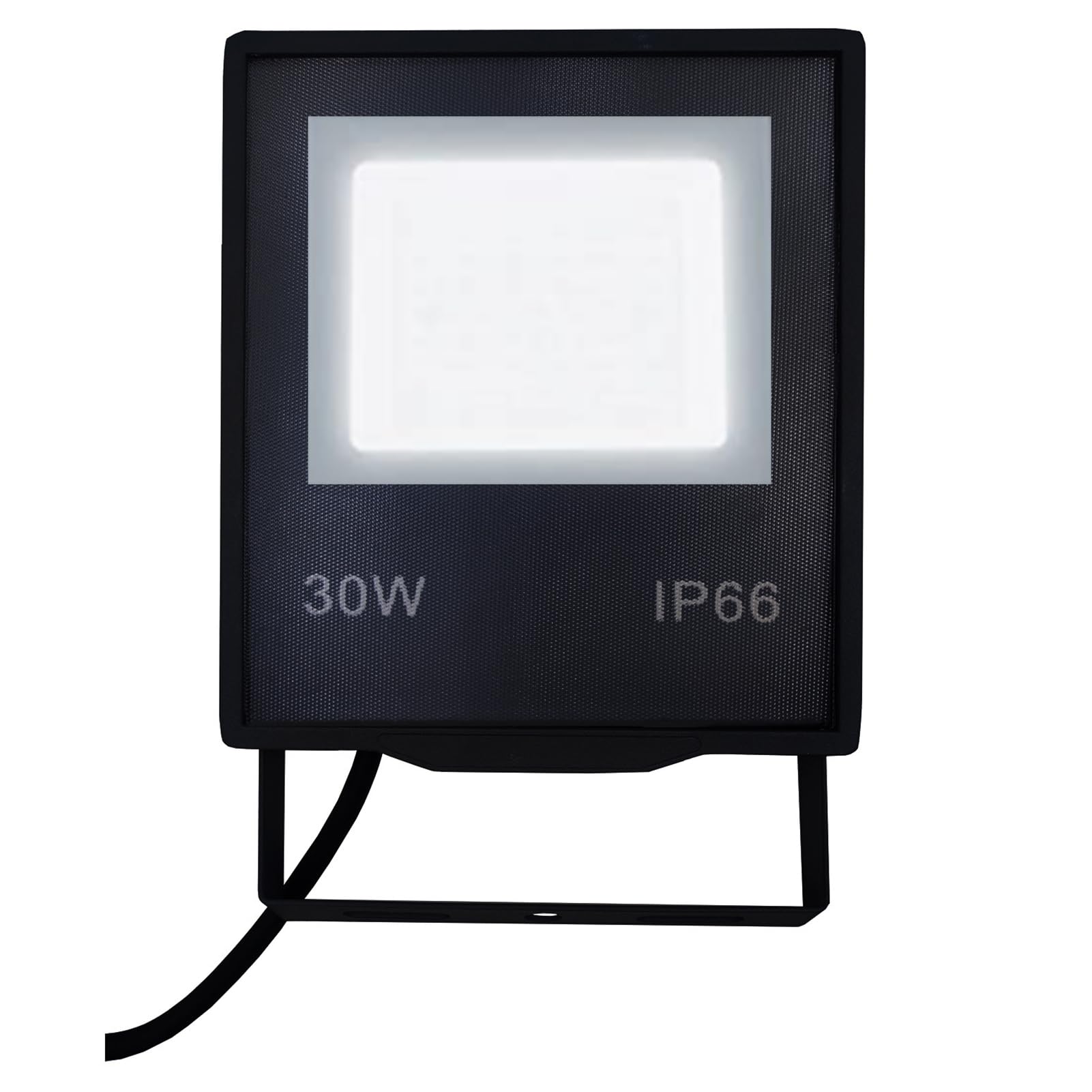 51buyoutgo Flood Light Outdoor, 30W Waterproof IP66 Security Light Outside Outdoor LED Cold White 2400LM 6500K Floodlight Mains Powered for Garage Garden Backyard Forecourt Stadiums Warehouse