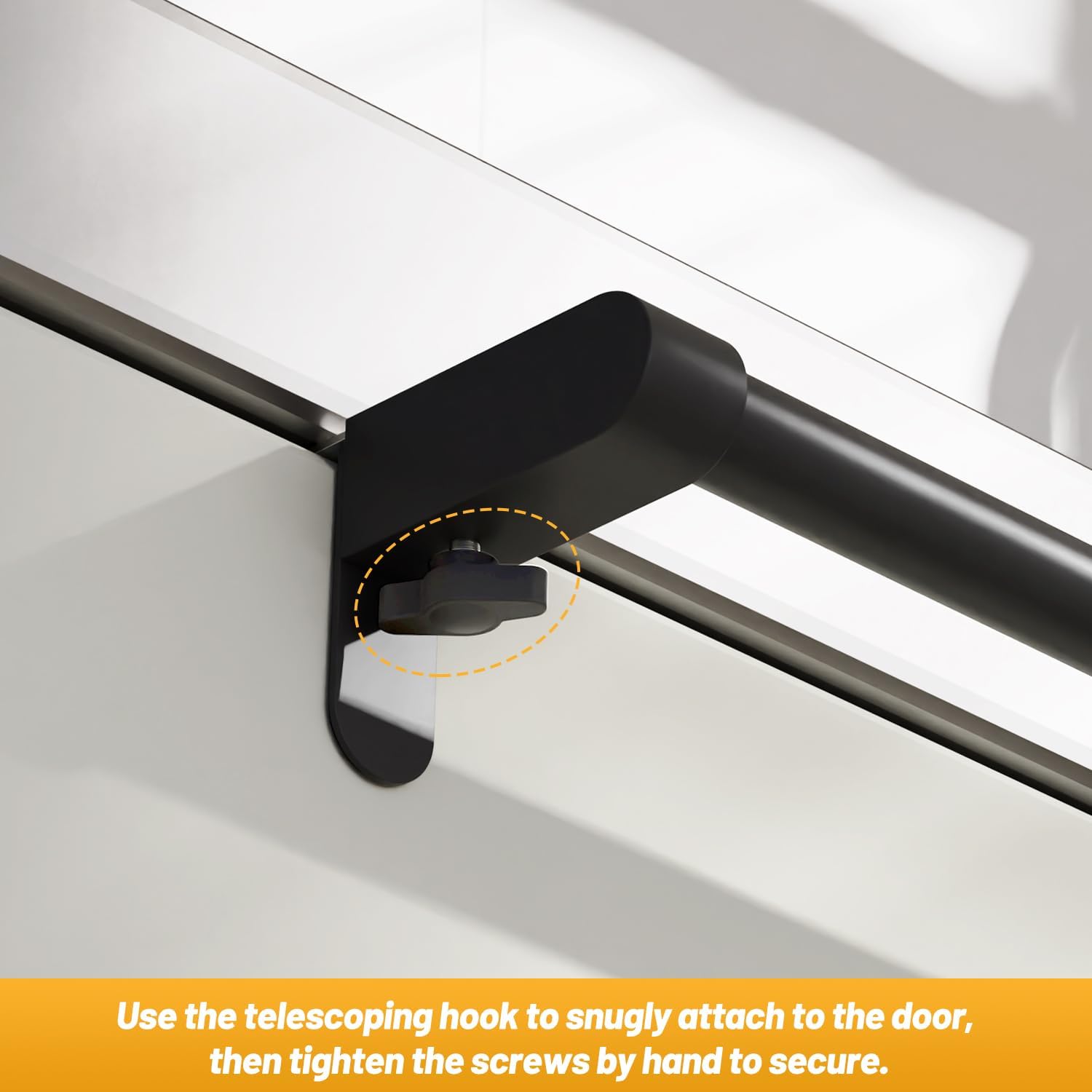 VEHHE Over Cabinet Kitchen Towel Holder, Telescopic Tool Free Towel Rack