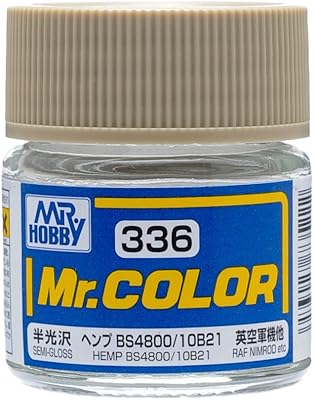 C336 Semi Gloss Hemp BS4800 10B21 10ml, GSI Mr. Color