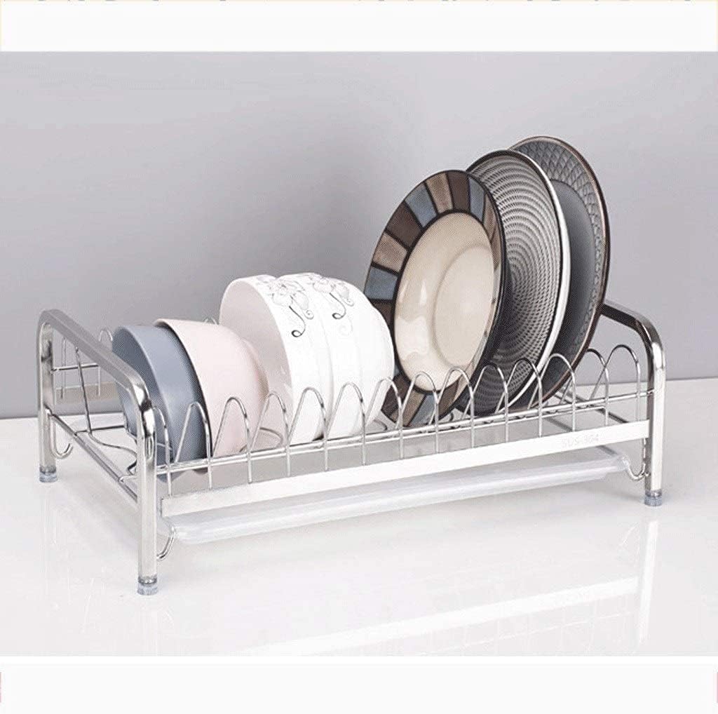 Draining Dish Rack Stainless Steel Single- Layer Dish Rack Drain Rack Dish Rack Dish Rack Dish Rack for Kitchen Countertop Hitchen Drying Rack