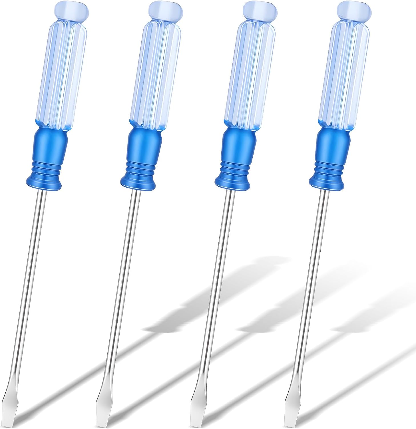 4 PCS Mini Flat Head Screwdriver, 3.0mm Size 127mm Length Small Flathead Screwdrivers, Mini Flathead Screwdrivers for Glasses, Watch, Laptop, Small Appliances Repair