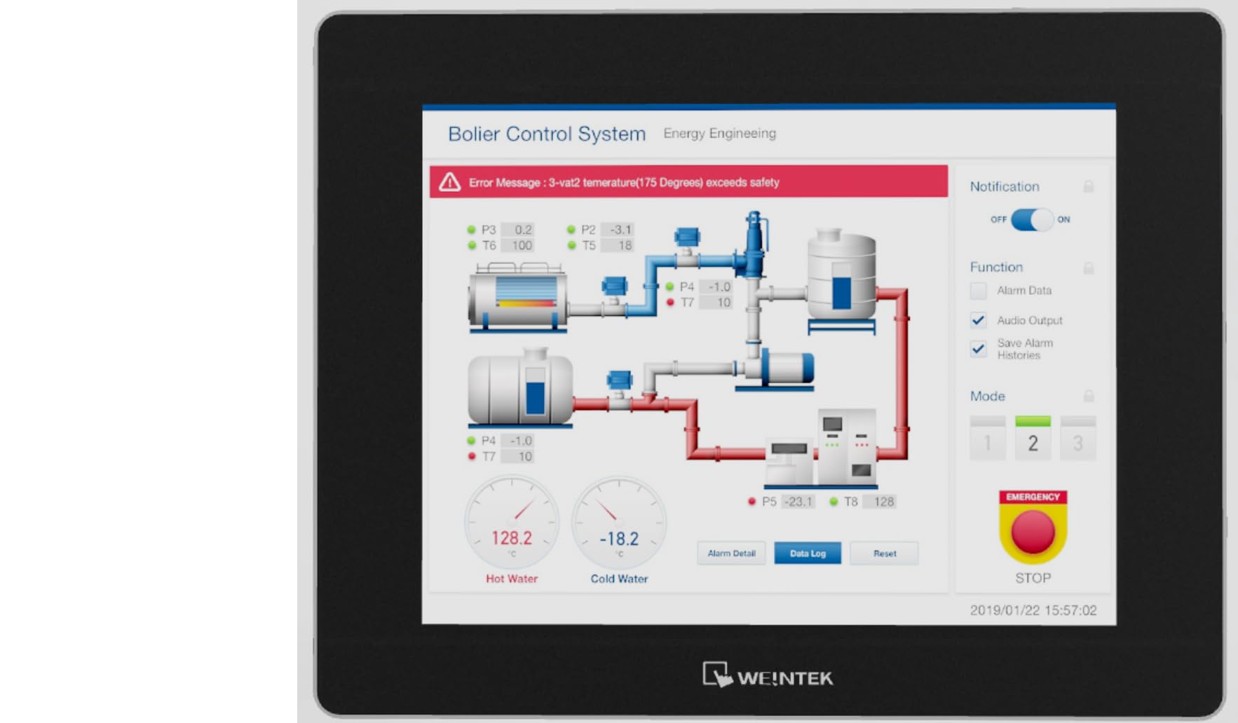 MT8100iE Weintek 10.2" Graphic HMI