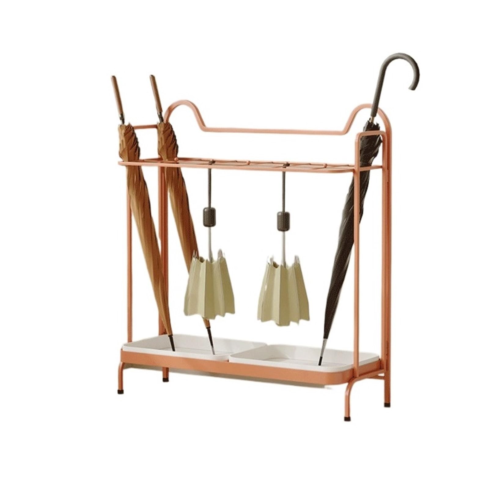 CFY652 Umbrella rack Large-Capacity Drainable Umbrella Stand: Home Storage Stand, Stylish And Creative Office(Orange)