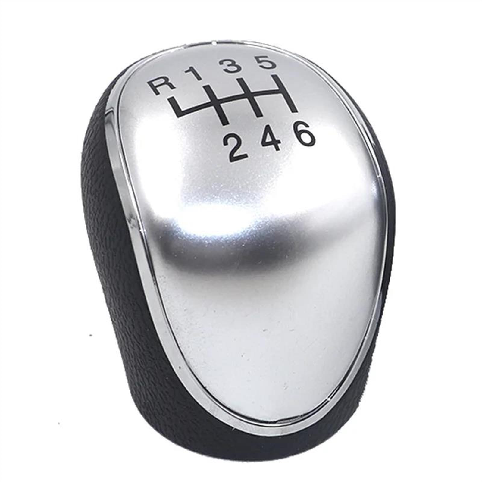 Cavinbdz Silver For Ssangyong For Actyon For Korando 6 Speed Gear Shift Knob Car Manual Shifter Lever Stick Head Handball Gear Shift Knob(Silver)