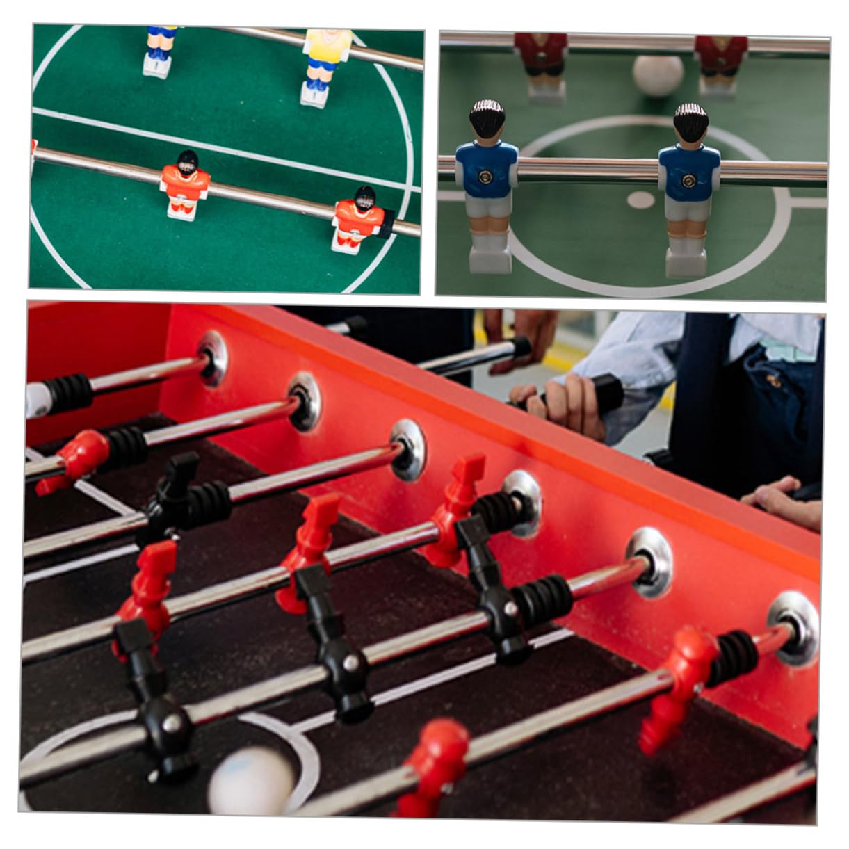 BRIGHTFUFU 2pcs Metal Football Table Pole Premium Foosball Table Accessories Soccer Machine Part for Smooth Gameplay Replacement Rod for Standard Tables Easy Assembly Stable Performance